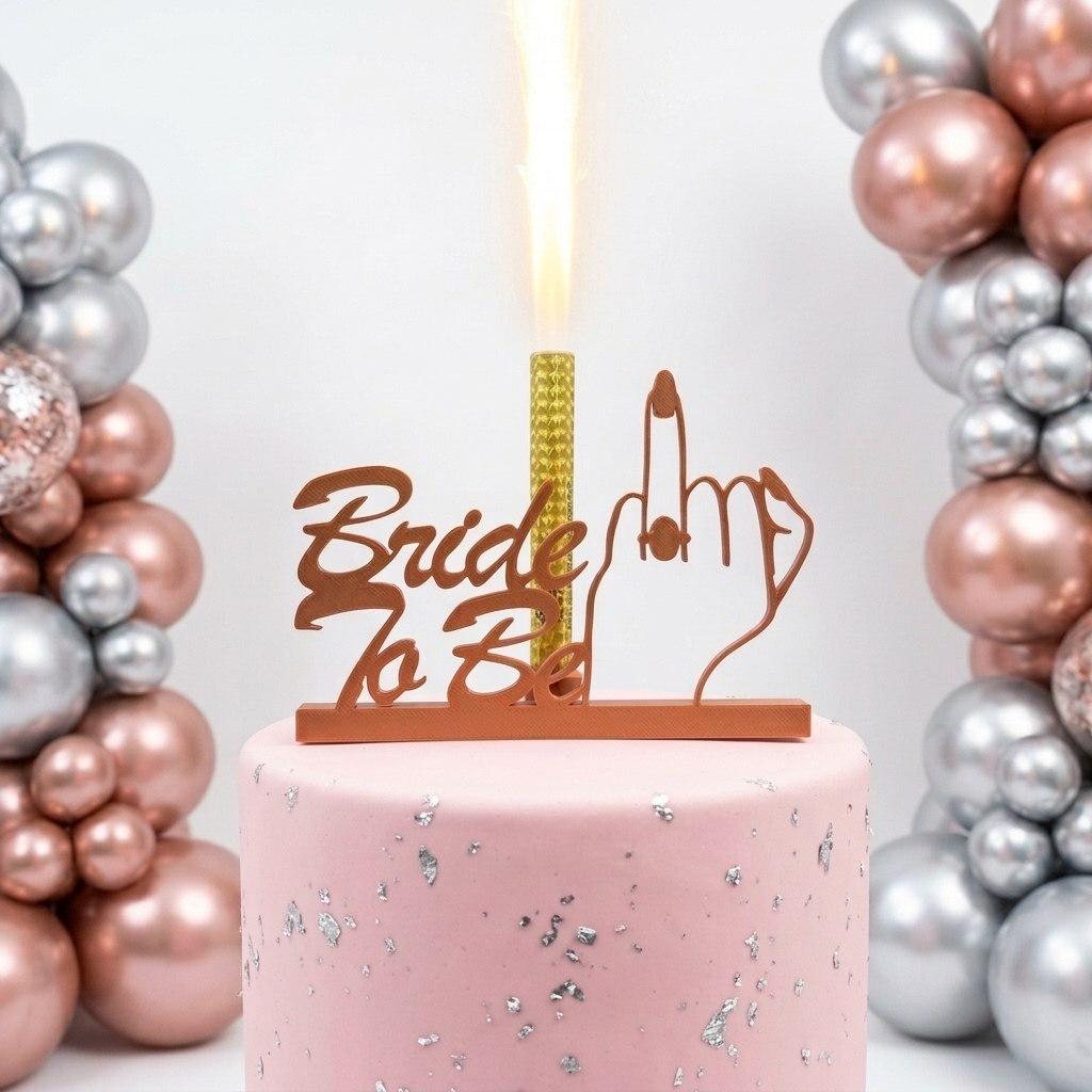 Bride To Be Cake Topper – Tortenstecker für JGA und Brautparty
