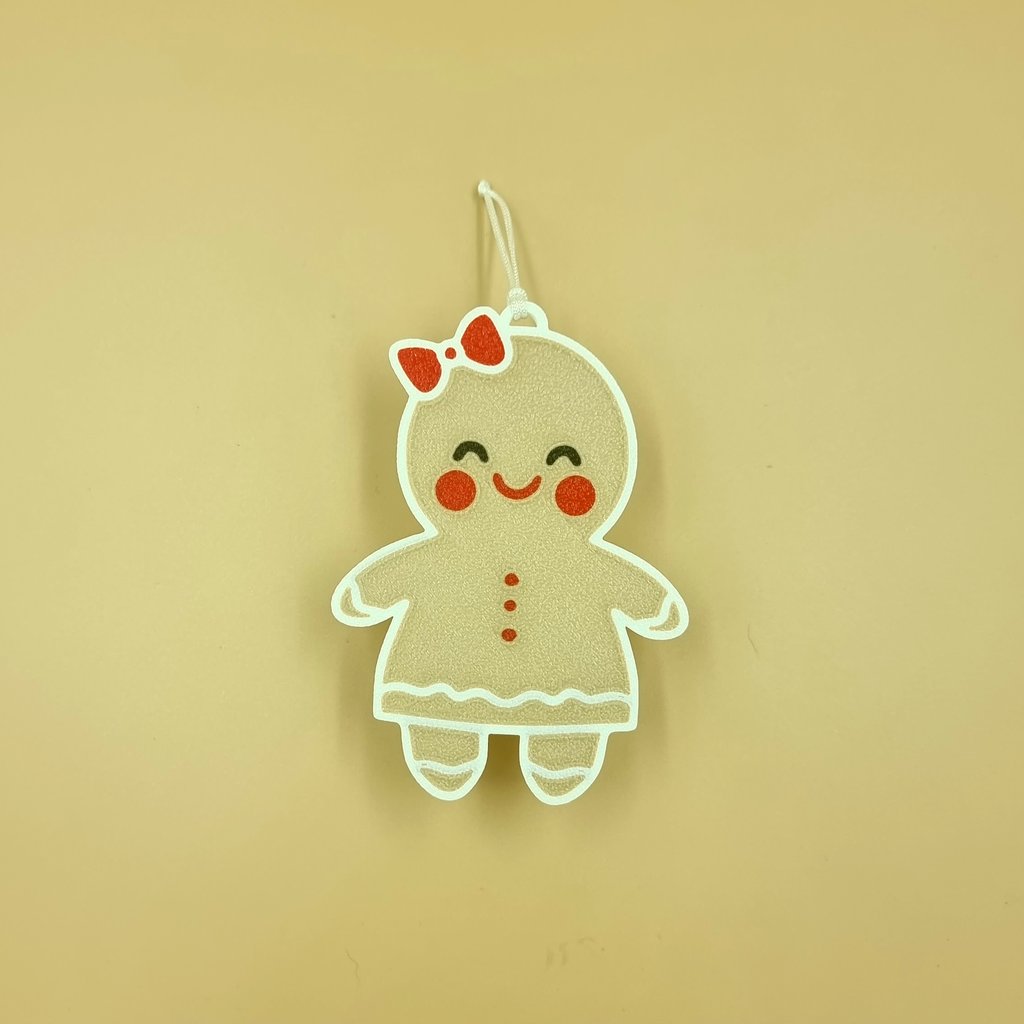 Geldgeschenk-Anhänger Lebkuchenfrau – Weihnachtsbaumschmuck mit Geldfach