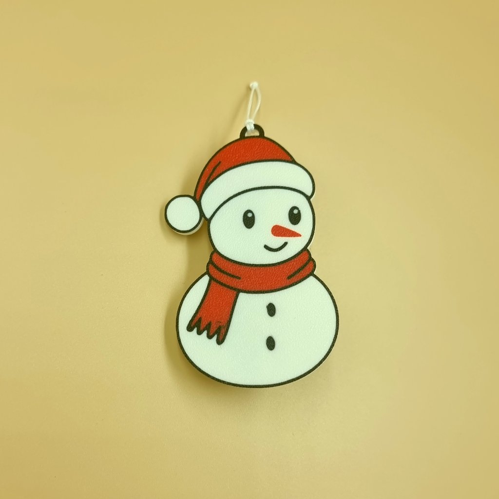 Geldgeschenk-Anhänger Schneemann – Weihnachtsbaumschmuck mit Geldfach